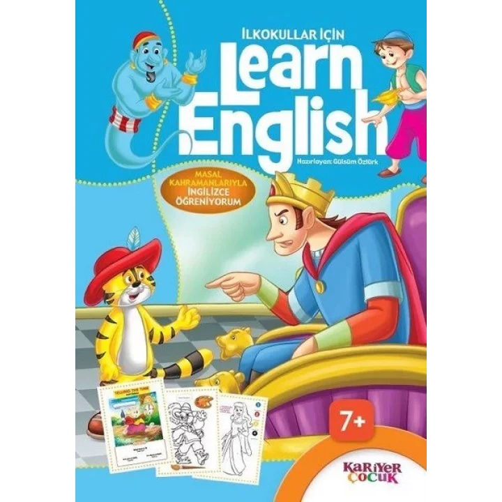 İlkokullar İçin Learn English - Mavi