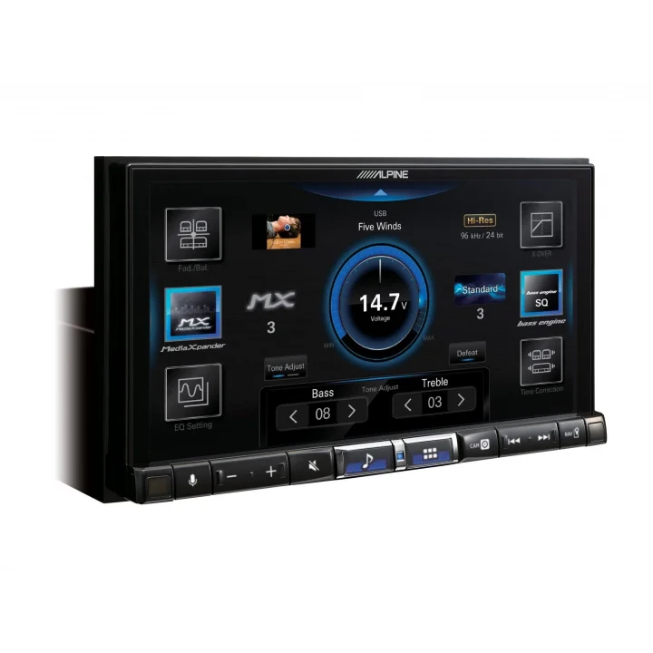 iLX-705D 7” 2-DIN Multimedya Sistemi, Apple CarPlay Wireless, Android Auto, DAB+, Bluetooth, Class-D Amplifikatör, Hi-Res Audio