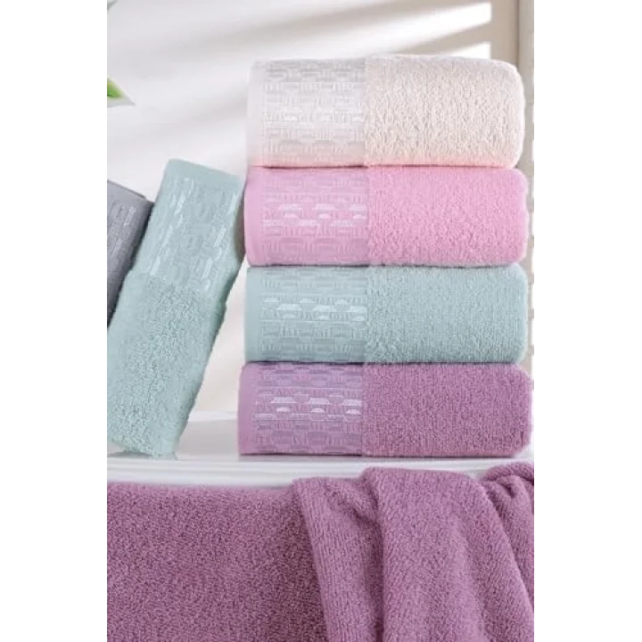 İlya | 6lı 50x90 cm El&Yüz Havlu Seti Renkli