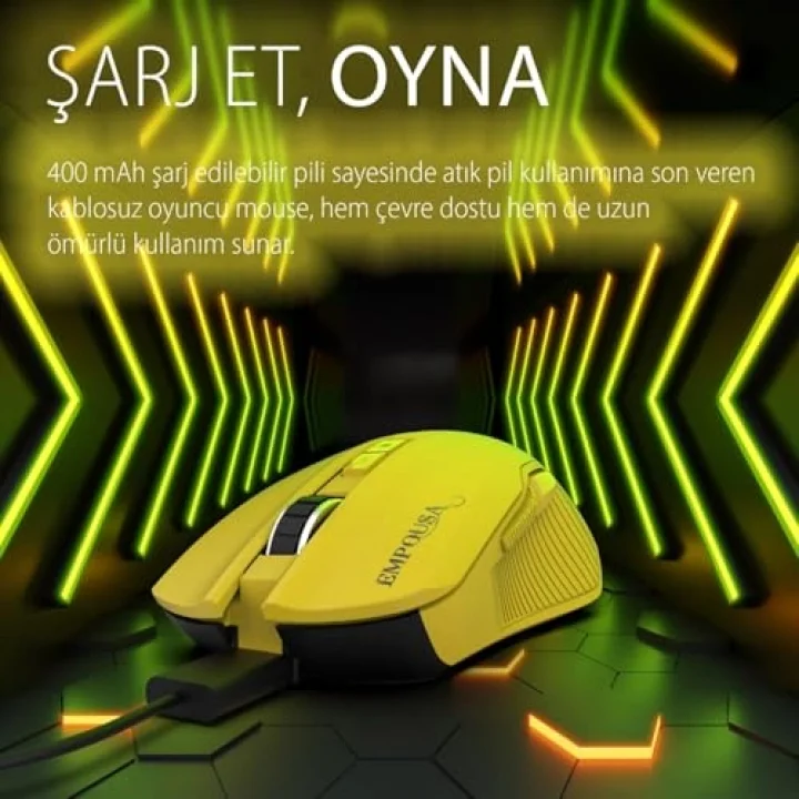IMG-328MX Oyuncu Mouse | 7D Programlanabilir Tuş, RGB Led, 7200 DPI, Kablosuz Kablolu, Type-C Şarjlı Gaming Mouse