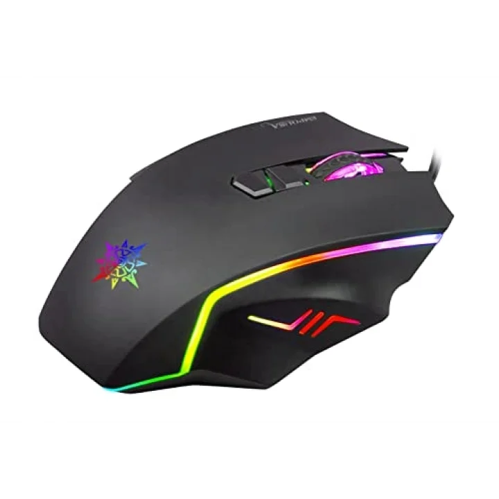 INCA IMG-344T RGB 6 Led 7200DPI 8D Macro Keys Professional Gamıng Mouse,Profesyonel Oyuncu Mouse, Programlanabilir 8 Tuş, 10 Farklı RGB Modu,Hızlı Profil Oluşturma, Performans Ve Hız