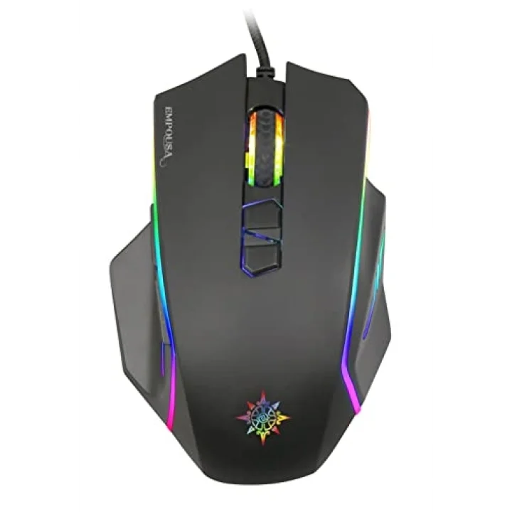 INCA IMG-344T RGB 6 Led 7200DPI 8D Macro Keys Professional Gamıng Mouse,Profesyonel Oyuncu Mouse, Programlanabilir 8 Tuş, 10 Farklı RGB Modu,Hızlı Profil Oluşturma, Performans Ve Hız