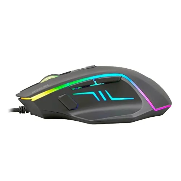 INCA IMG-344T RGB 6 Led 7200DPI 8D Macro Keys Professional Gamıng Mouse,Profesyonel Oyuncu Mouse, Programlanabilir 8 Tuş, 10 Farklı RGB Modu,Hızlı Profil Oluşturma, Performans Ve Hız