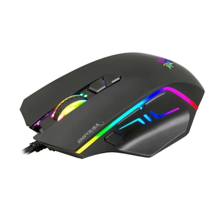 INCA IMG-344T RGB 6 Led 7200DPI 8D Macro Keys Professional Gamıng Mouse,Profesyonel Oyuncu Mouse, Programlanabilir 8 Tuş, 10 Farklı RGB Modu,Hızlı Profil Oluşturma, Performans Ve Hız