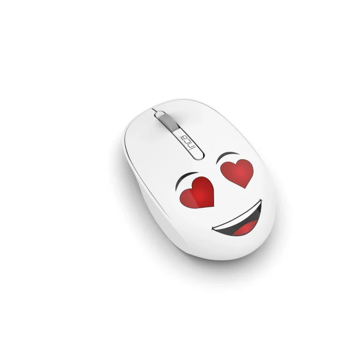 INCA WENNY IWM-245BT DESİNG 3D WİRELESS MOUSE- BEYAZ, Sevimli Emoji Karakterli,2.4 GHz Nano USB,Ergonomik Zarif Kullanım Şekli, Konforlu Dokunuş Hissi,1200 Dpi, 10M Çekim Mesafesi,Uyku Modu