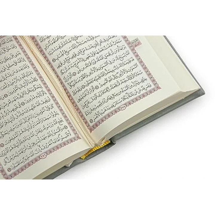 İnci Tesbih ve Zikirmatikli Gri Kuranı Kerim Seti Dini Hediyelik