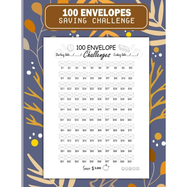 Independently published 100 Envelopes Money Saving Challenge: Low Income Saving Tracker Journal For Men And Women | Budget Organizer|Easy And fun Way To Save $5,050 ... wallet,Finance Challenge,Env...
