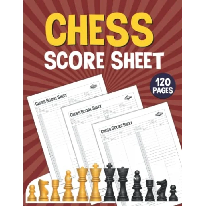 Independently published Chess Score Sheets: Notebook 120 Games Track Your Moves & Analysis Your Strategies | International Standard Professional Chess Score Blank Sheets Log Book