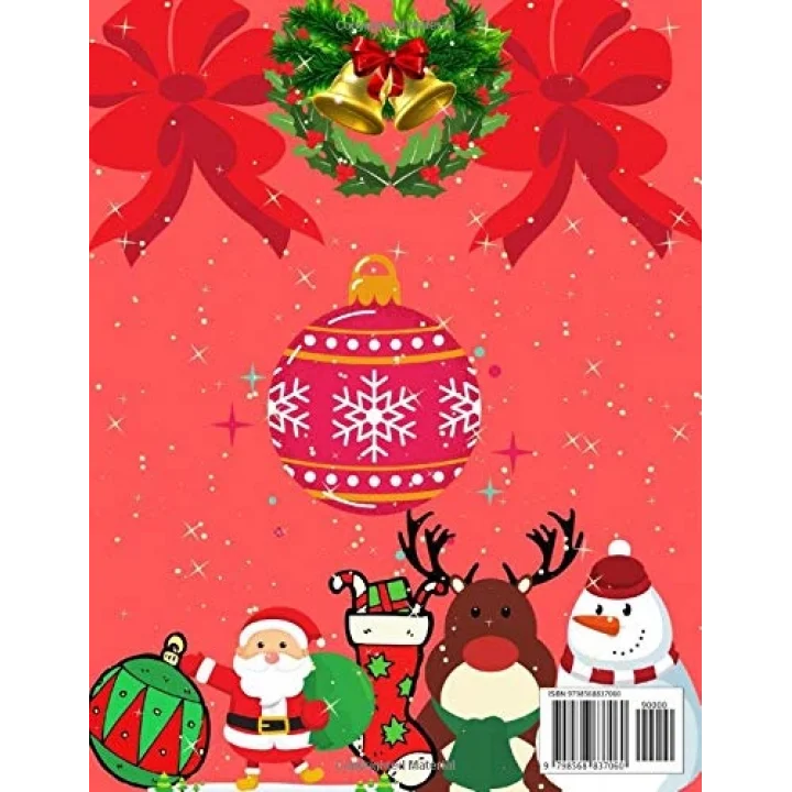 Independently published Natale MAXI Libro da colorare per bambini: Bambini 3-6 Anni | 200 disegni da colorare in tema Natalizio - Regalo per bambini 3-6 anni
