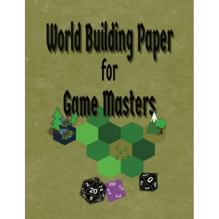 Independently published World Building Paper for Game Masters: Hexagon graph in 2 sizes to meet different needs in your designs. This 8.5 x 11 book has 127 pages.
