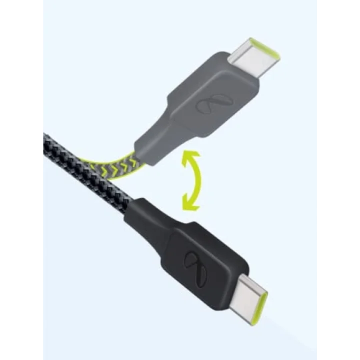 Infinitylab by - InstantConnect Kablo USB-A USB-C,Siyah,1.5m