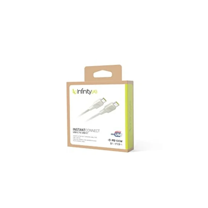 Infinitylab by - InstantConnect Kablo USB-C USB-C,Beyaz,1.5m