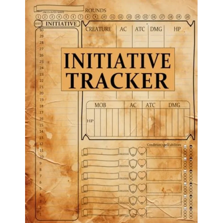 Initiative Tracker: manage encounters with this RPG Encounter Tracker, designed for fast and easy combat organization in games. Tailored for 1 to 6 ... conditions, and player and enemy stats,dnd 5e