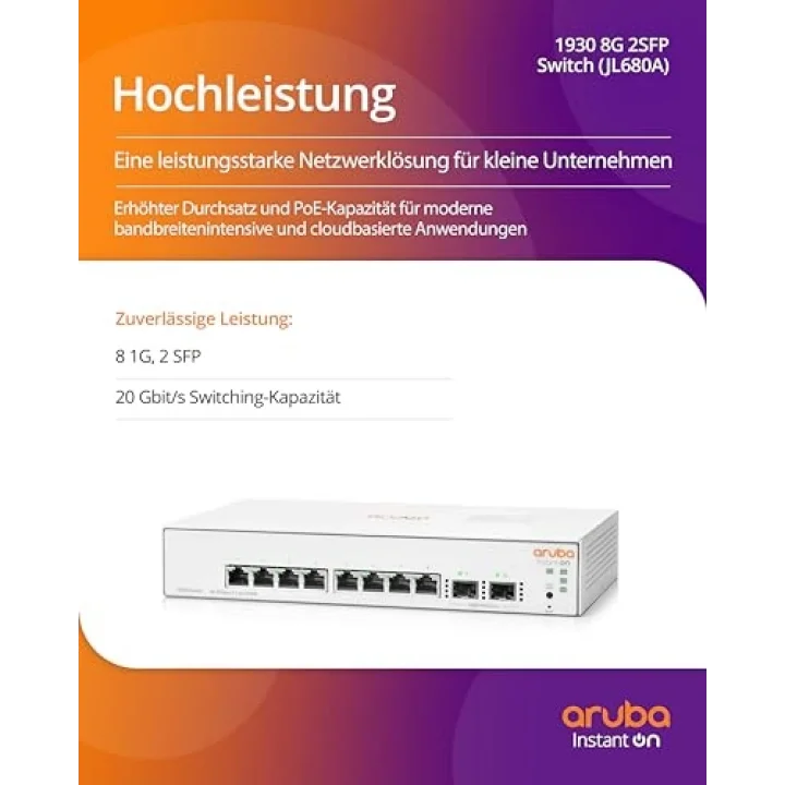 Instant On 1930-8G-2Sfp (Jl680A)