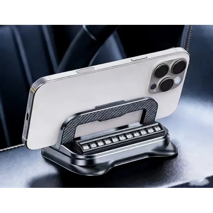Integra 360° Dönebilen Telefon Tutucu Numaratör Siyah
