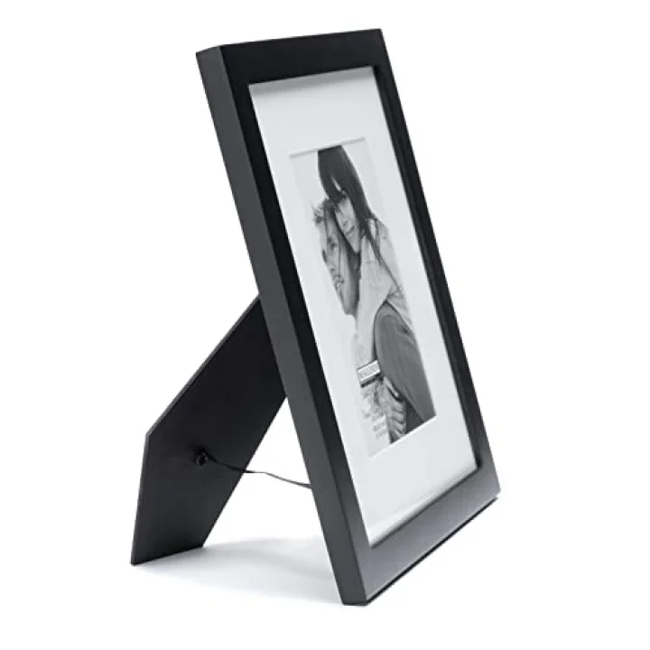 International Designs Bilderrahmen, Holz, matt, klassisch 5x7-Inches schwarz