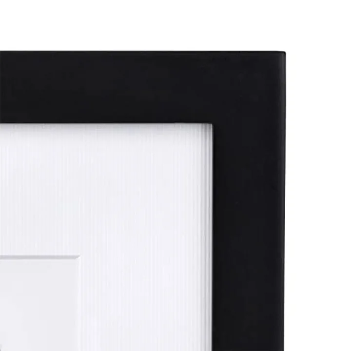 International Designs Bilderrahmen, Holz, matt, klassisch 5x7-Inches schwarz