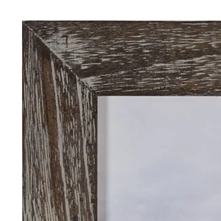 International Designs Rustikal Fashion breit Linear graywash Holz Bilderrahmen, 5 x 7, grau