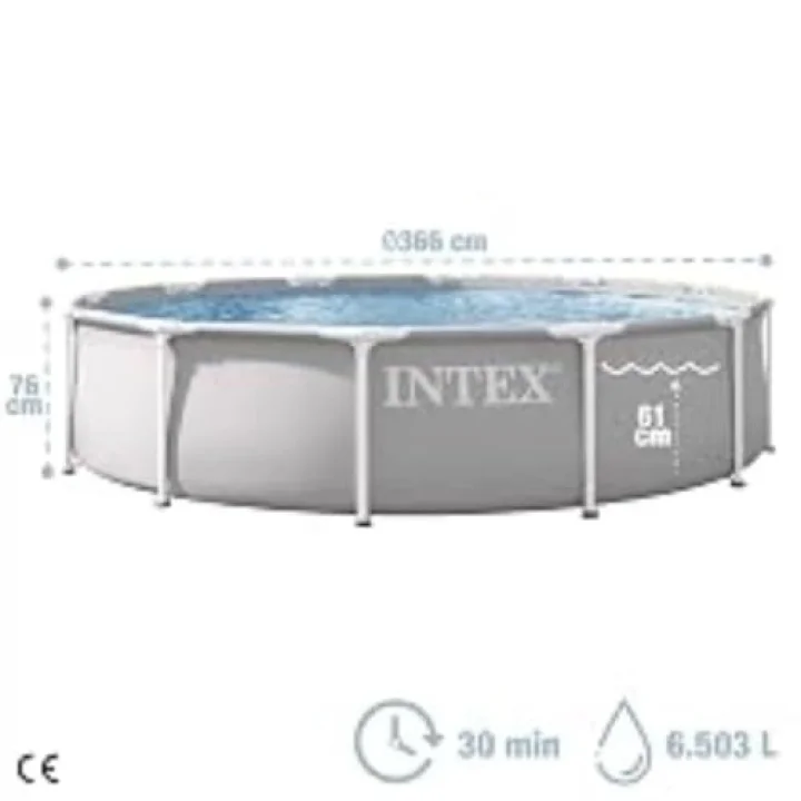 İntex 26712 366x76cm Premium Prefabrik Havuz Seti 220v Filtreli