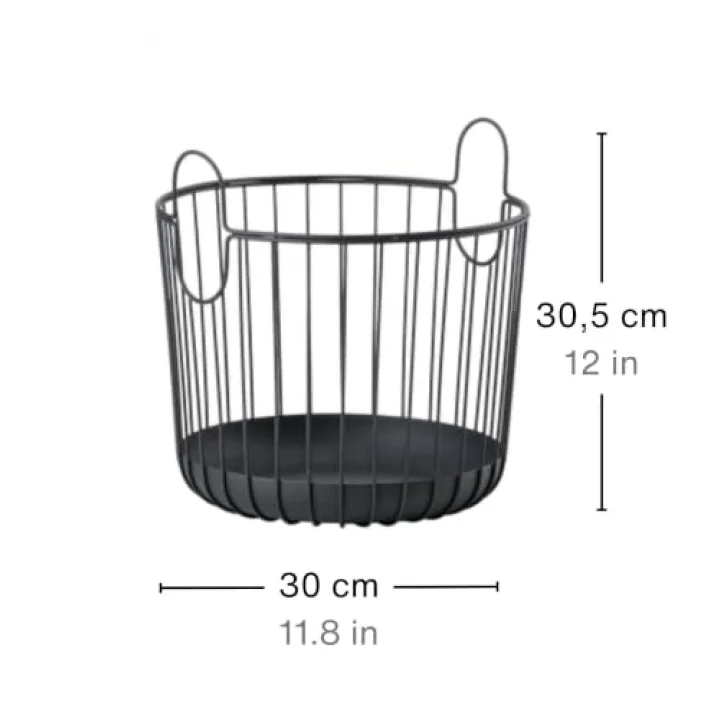 Inu Sepet, Metal, Siyah, 30 cm
