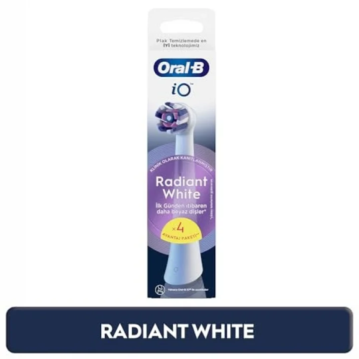 iO Radiant White Beyaz Diş Fırçası Yedek Başlığı 4 Adet