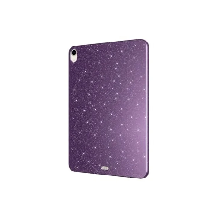 iPad 10.9 2022 (10.Nesil) Simli Parlak Görünümlü SBT Tablet Koton Kılıf - Derin Mor