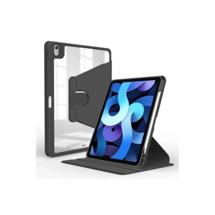 iPad 11.Nesil 2025 Kılıf Nayn Dönebilen Standlı Kılıf - Siyah 2