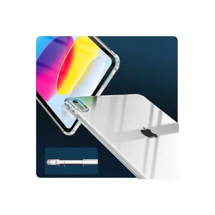iPad 11.Nesil 2025 Kılıf Tablet Nitro Anti Shock Silikon Kapak - Renksiz
