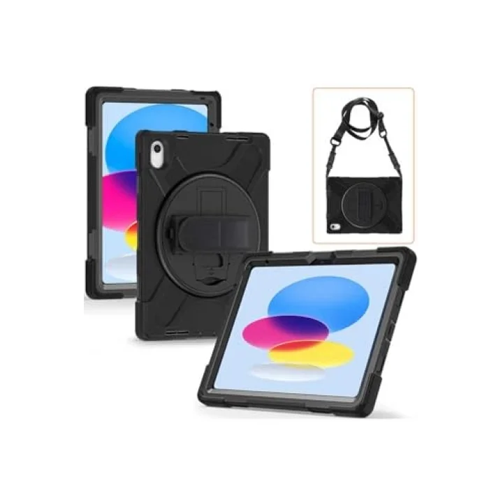 iPad 11.Nesil 2025 MRSA Defender Tablet Silikon - Siyah