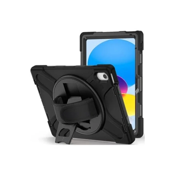 iPad 11.Nesil 2025 MRSA Defender Tablet Silikon - Siyah