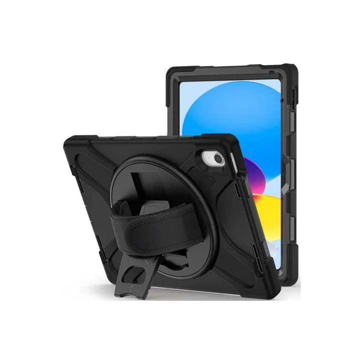 iPad 11.Nesil 2025 MRSA Defender Tablet Silikon - Siyah