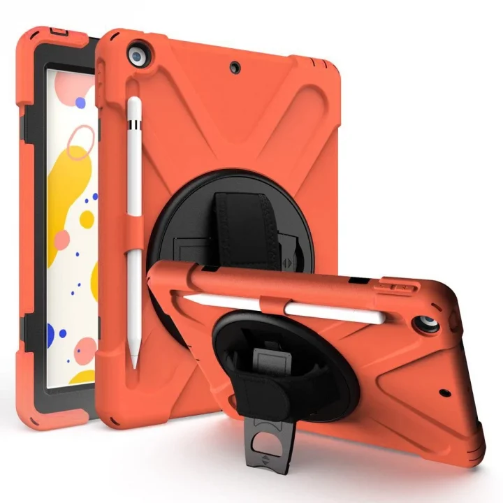 iPad 6. Nesil 9.7 ile uyumlu Kılıf Defender Askılı Zırhlı Tank Case A1893 A1954