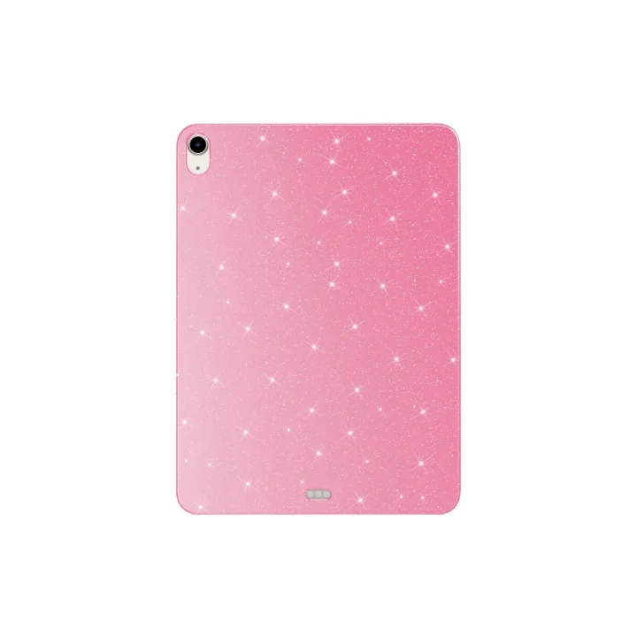 iPad Air 10.9 2022 (5 Nesil) Simli Parlak Görünümlü ile Uyumlu Tablet Koton Kılıf-Pembe 3