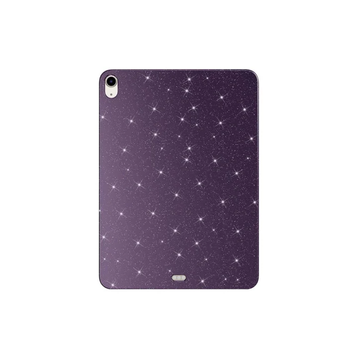 iPad Air 11 2024 Simli Parlak Görünümlü ile Uyumlu Tablet Koton Kılıf-Derin Mor 2