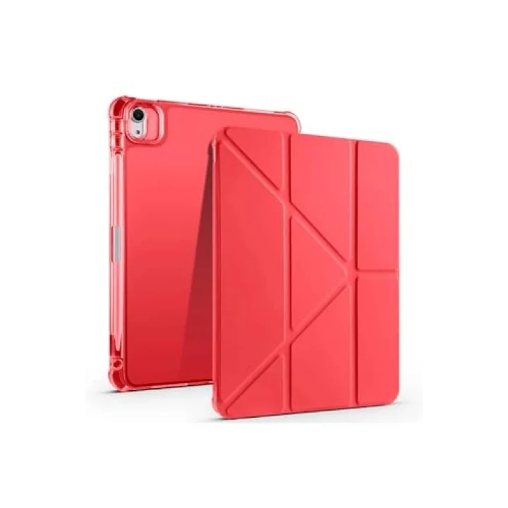 iPad Air 11 2025 M3 Kılıf Tri Folding Kalem Bölmeli Standlı Kılıf - Lila
