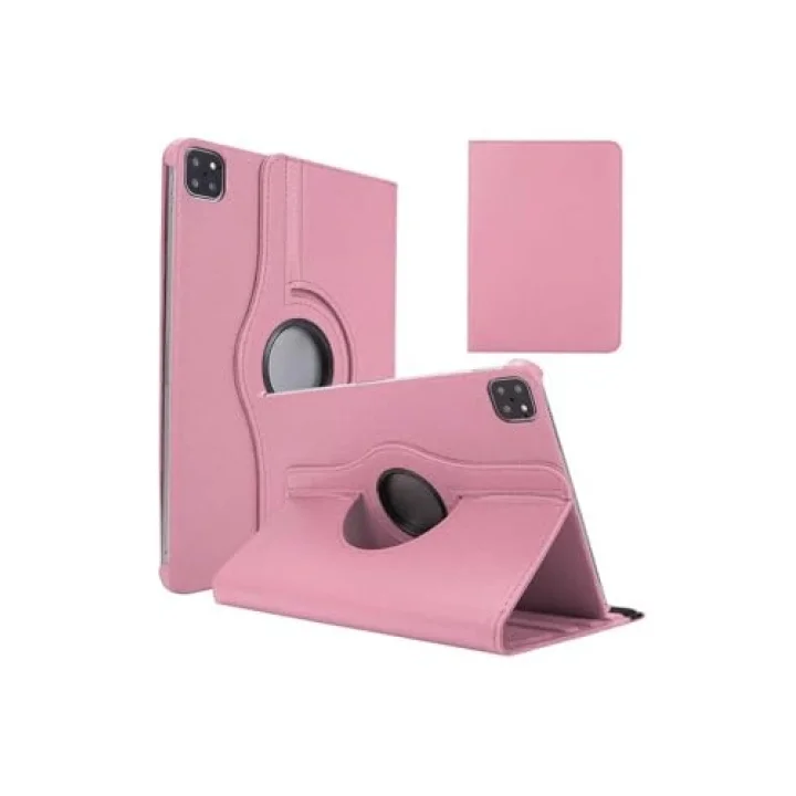 iPad Air 11 2025 M3 SBT Dönebilen Standlı Kılıf - Pembe Açık 2