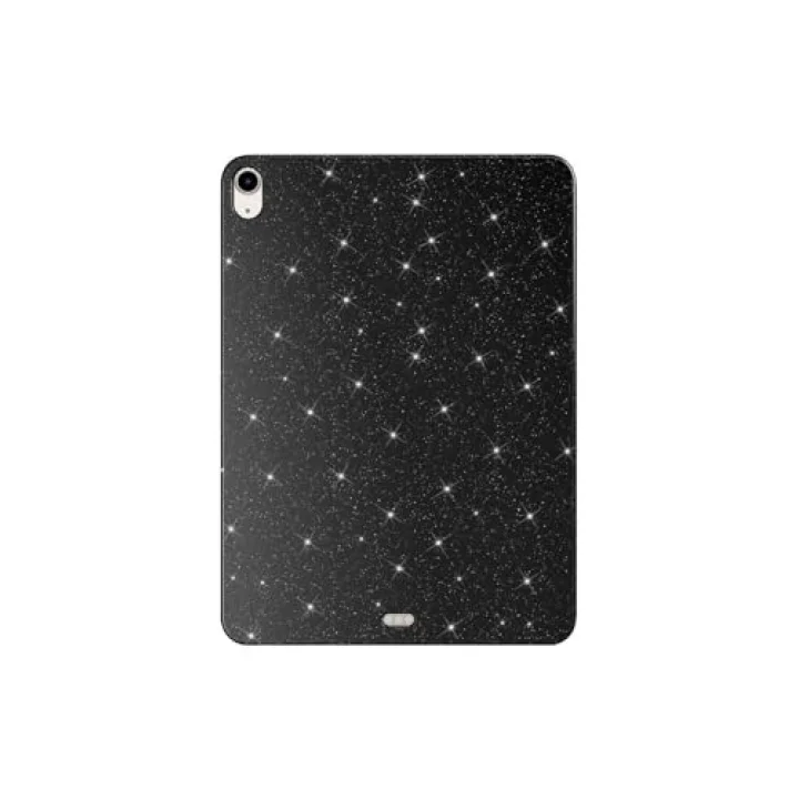 iPad Air 11 2025 M3 Simli Parlak Görünümlü ASMA Tablet Koton Kılıf - Siyah
