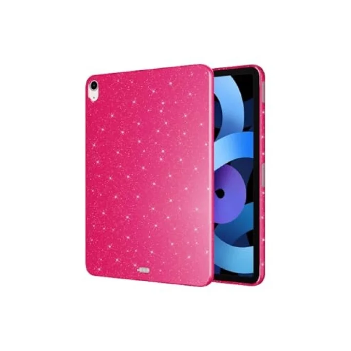 iPad Air 11 2025 M3 Simli Parlak Görünümlü ASMA Tablet Koton Kılıf - Siyah
