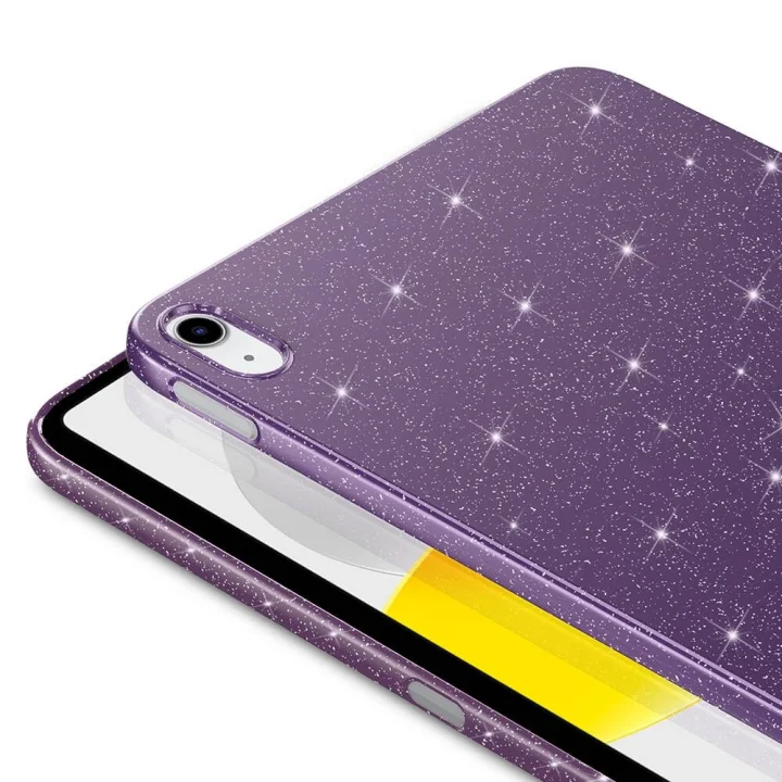iPad Air 11inç M4/M3/M2 2026-2024 ile uyumlu Kılıf Işıltılı Parlak Görünüm Koton Case