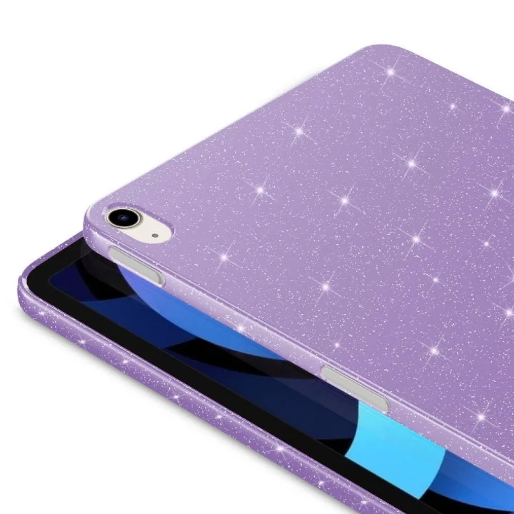 iPad Air 11inç M4/M3/M2 2026-2024 ile uyumlu Kılıf Işıltılı Parlak Görünüm Koton Case
