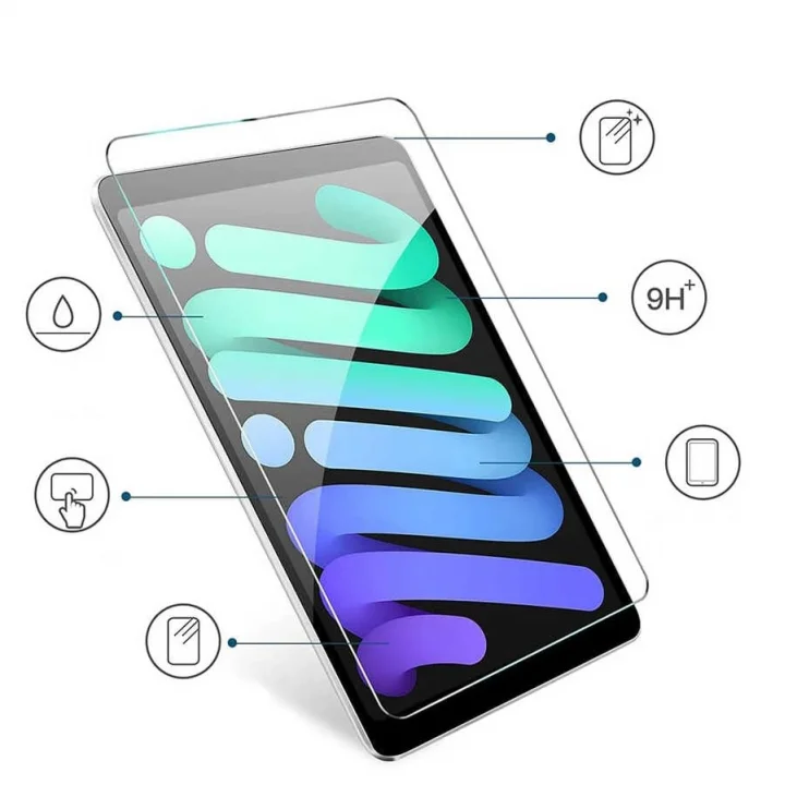 iPad Air 11inç M4/M3/M2 2026-2024 ile uyumlu Tablet Temperli Cam Ekran Koruyucu