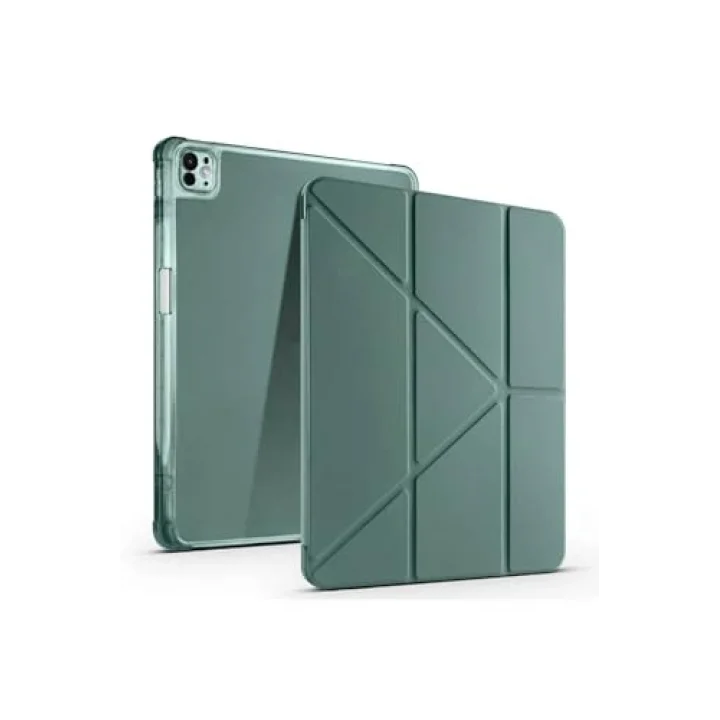 iPad Air 13 2025 M3 Kılıf Tri Folding Kalem Bölmeli Standlı Kılıf - Mor