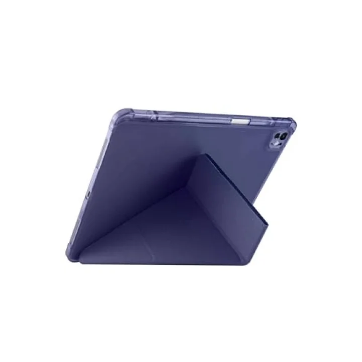 iPad Air 13 2025 M3 Kılıf Tri Folding Kalem Bölmeli Standlı Kılıf - Mor