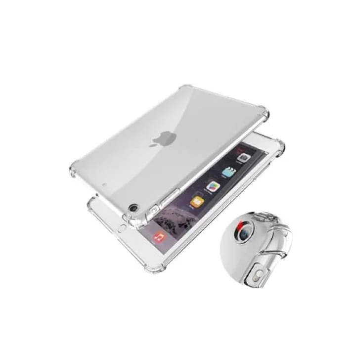 iPad ile Uyumlu 10.2 (8.Nesil) Kılıf Tablet Nitro Anti Shock Silikon Kapak - Renksiz