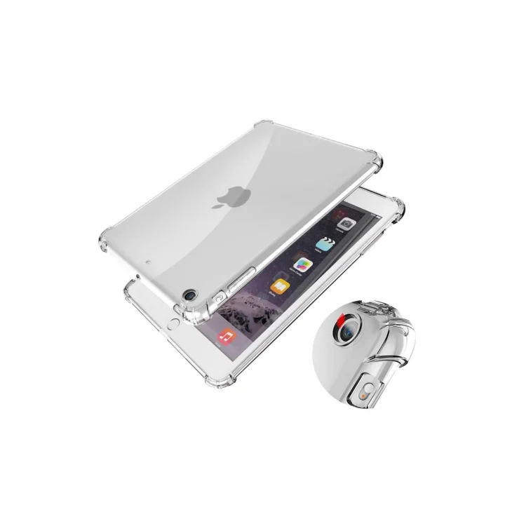iPad ile Uyumlu 10.2 (8.Nesil) Kılıf Tablet Nitro Anti Shock Silikon Kapak - Renksiz