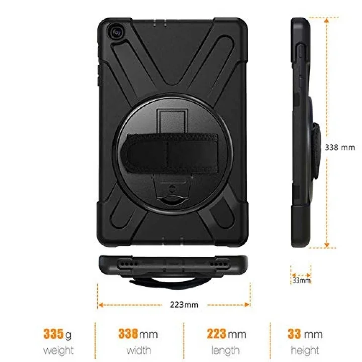 iPad Mini 1 2 3 ile uyumlu Kılıf Defender Askılı Zırhlı Tank Case A1432 A1454 A1455 A1489 A1490-91 A1599 A1600