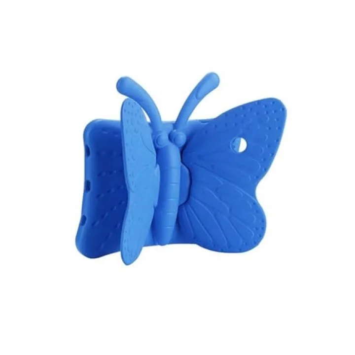 iPad Mini ile Uyumlu 4 Butterfly Standlı Tablet Kılıf - Mavi 4