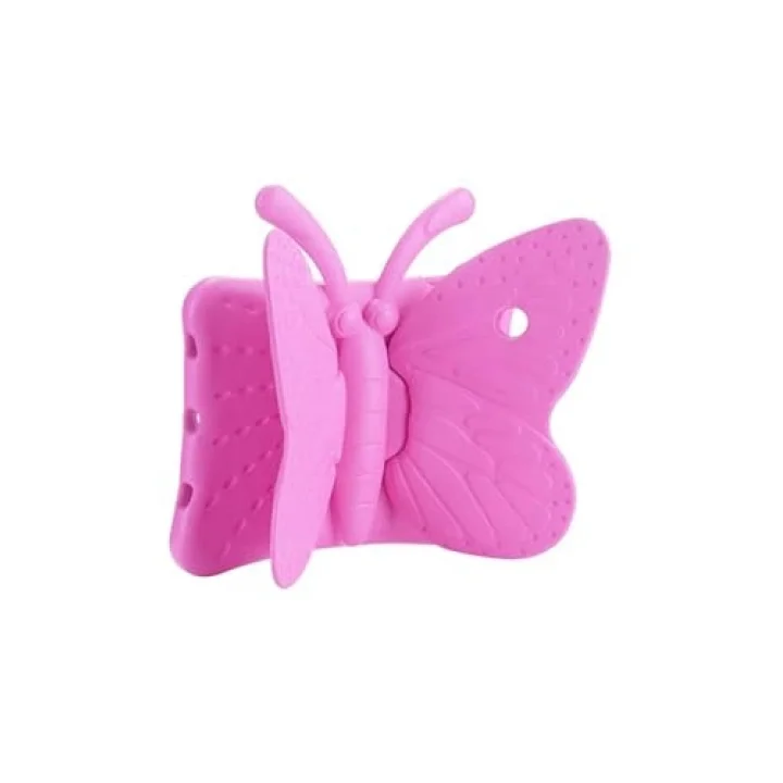 iPad Mini ile Uyumlu 4 Butterfly Standlı Tablet Kılıf - Mavi 4