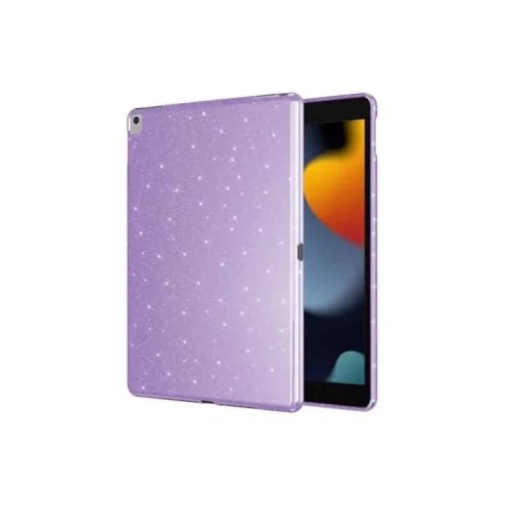 iPad Pro 10.5 (7 Nesil) Simli Parlak Görünümlü ile Uyumlu Tablet Koton Kılıf-Siyah 2