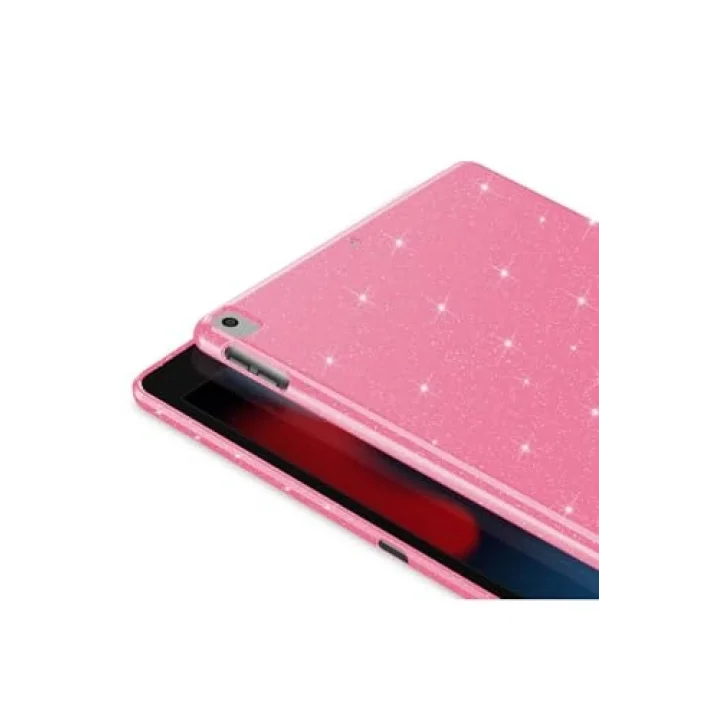 iPad Pro 10.5 (7 Nesil) Simli Parlak Görünümlü ile Uyumlu Tablet Koton Kılıf-Siyah 2